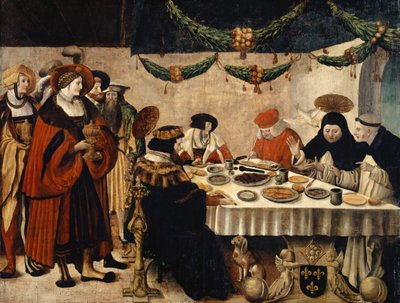 Saint Thomas Aquinas at the Table of King Louis the Saint by Niklaus Manuel
